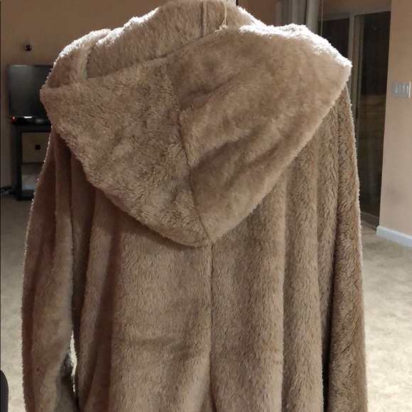 BACK IN STOCK‼️BEIGE Teddy Sherpa fleece- hoodie - Picture 6 of 8